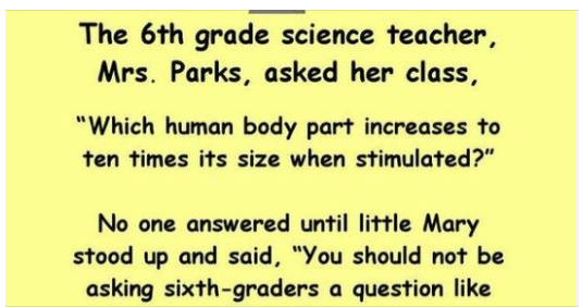 Mrs. Parks Asked Her Class A Very Unusual Question, But Her Response In The End Is Hilarious