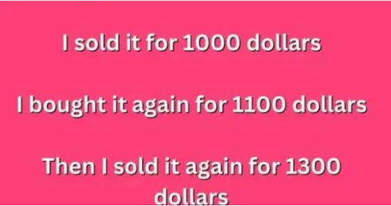 This calculation drives people to despair! how much has the farmer earned?