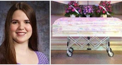 Teenage girl dies of cancer – when her mom looks at her coffin, her heart is filled with warmth