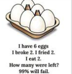 99% will fail to provide an answer