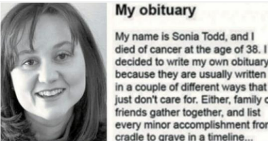 Sonia Todd’s Inspiring Obituary: A Legacy of Wisdom and Humor