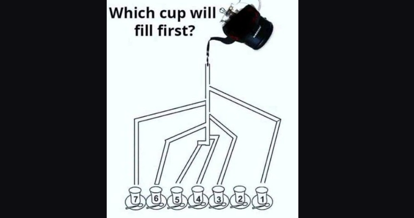 Only Special People Know Which Cup Fills First
