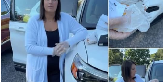Mother gives 4-year-old daughter bag of food from Burger King