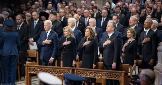 Kamala Harris Shares Photo Of Carter Funeral